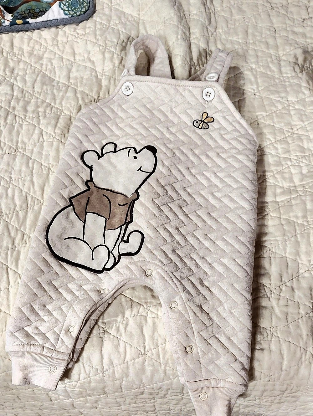 Disney Winnie the Pooh Baby Romper Cream Baby 0/3M